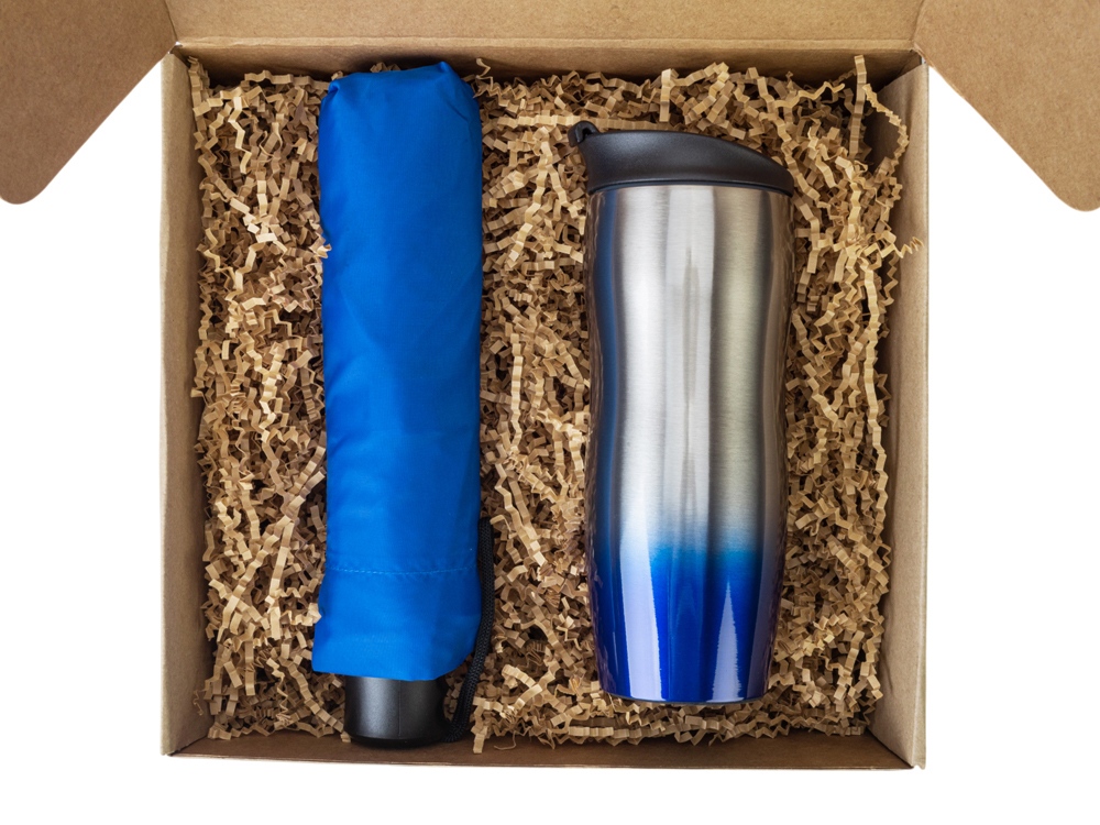 Подарочный набор «On the go» с термокружкой и зонтом Подарочный набор «On the go» с термокружкой и зонтом — изображение 3