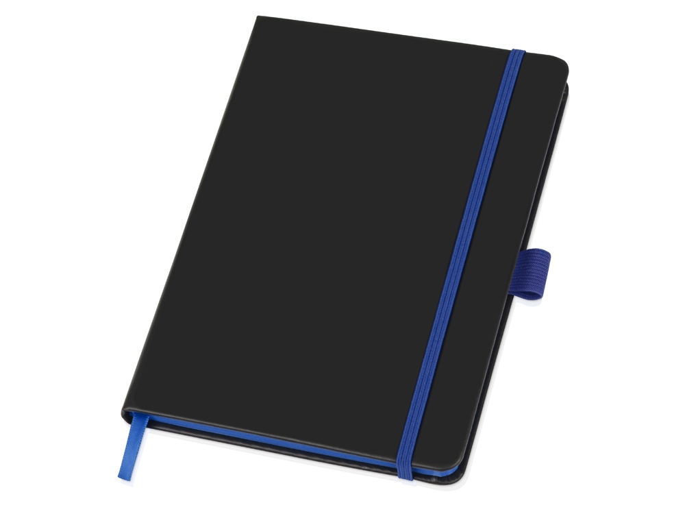 Блокнот А5 «Color Edge» - черный/ярко-синий