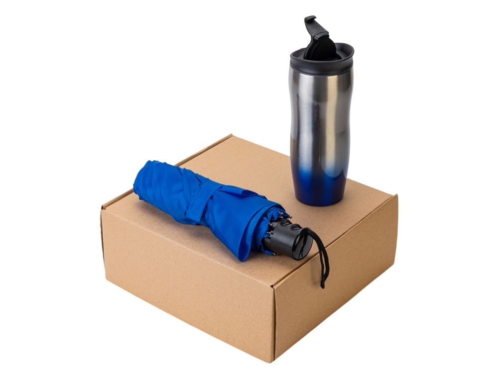 Подарочный набор «On the go» с термокружкой и зонтом Подарочный набор «On the go» с термокружкой и зонтом — изображение 4