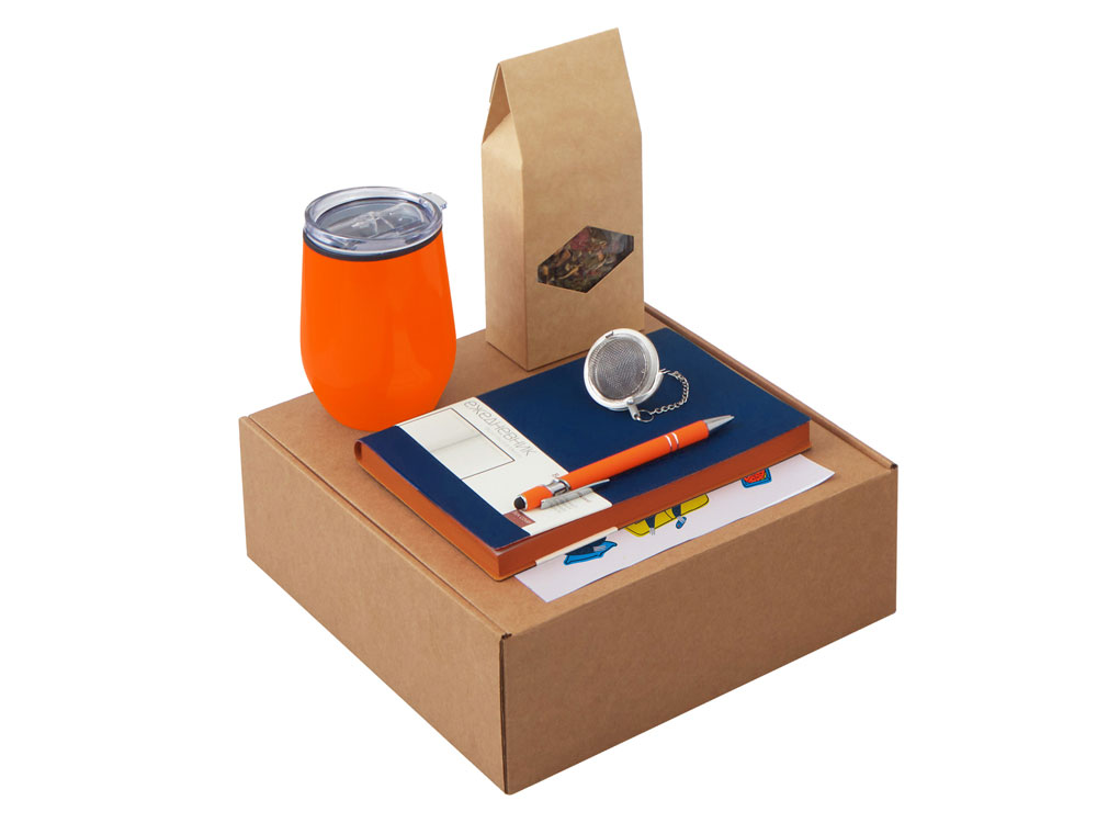 Набор «Writea» с ежедневником, ручкой и термокружкой Набор «Writea» с ежедневником, ручкой и термокружкой