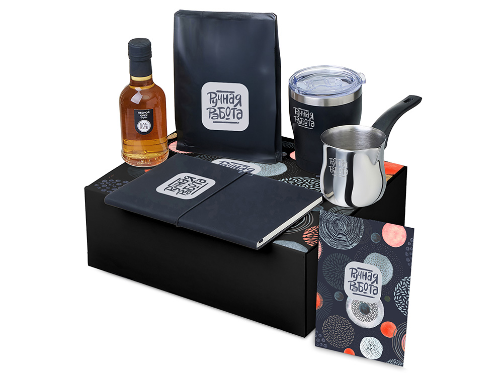 Подарочный набор «Re:y. Routine» с туркой, термокружкой и кофе Подарочный набор «Re:y. Routine» с туркой, термокружкой и кофе