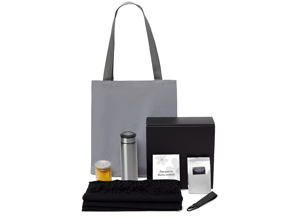 Подарочный набор «Re:f. Walk» с палантином, шоппером и термосом Подарочный набор «Re:f. Walk» с палантином, шоппером и термосом — изображение 2