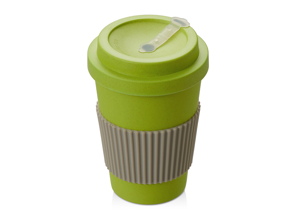 Термокружка из натуральных волокон «Muffin» - зеленое яблоко