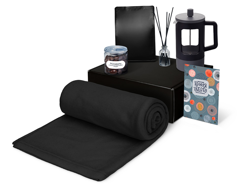 Подарочный набор «Re:y. Vive» с пледом, френч-прессом и кофе Подарочный набор «Re:y. Vive» с пледом, френч-прессом и кофе — изображение 2