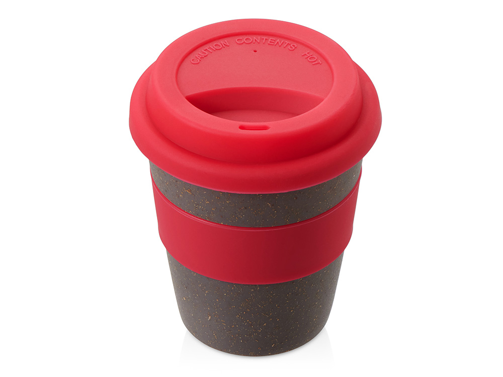 Стакан из бамбукового волокна «Café» - серо-коричневый/розовый