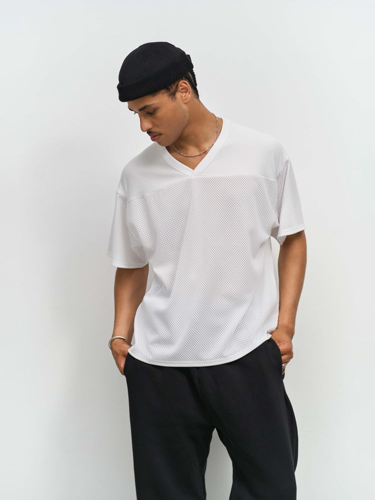 Футболка унисекс Nino с V-образным вырезом Футболка унисекс Nino с V-образным вырезом — изображение 4