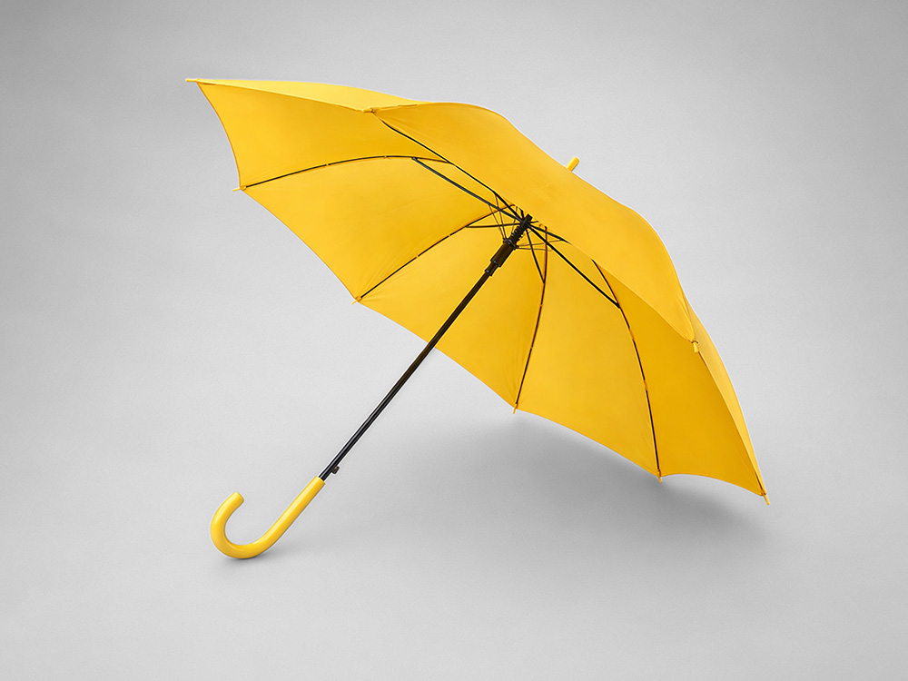 Зонт-трость «Яркость» - желтый Зонт-трость «Яркость» - желтый