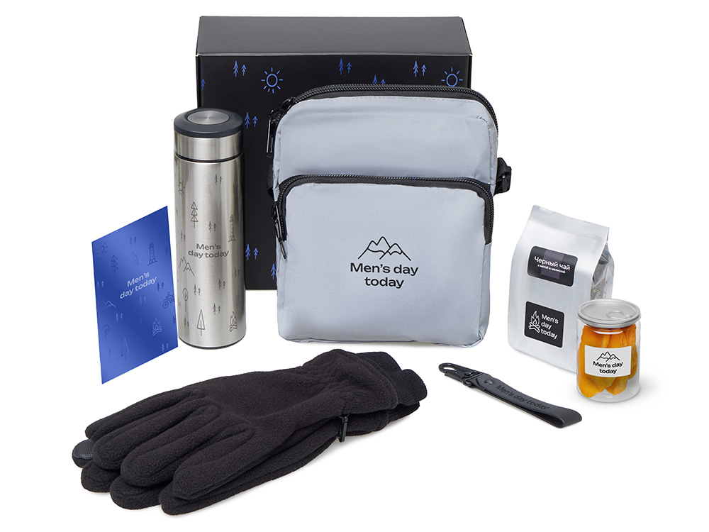 Подарочный набор «Re:m. Step»  с термосом, перчатками и сумкой