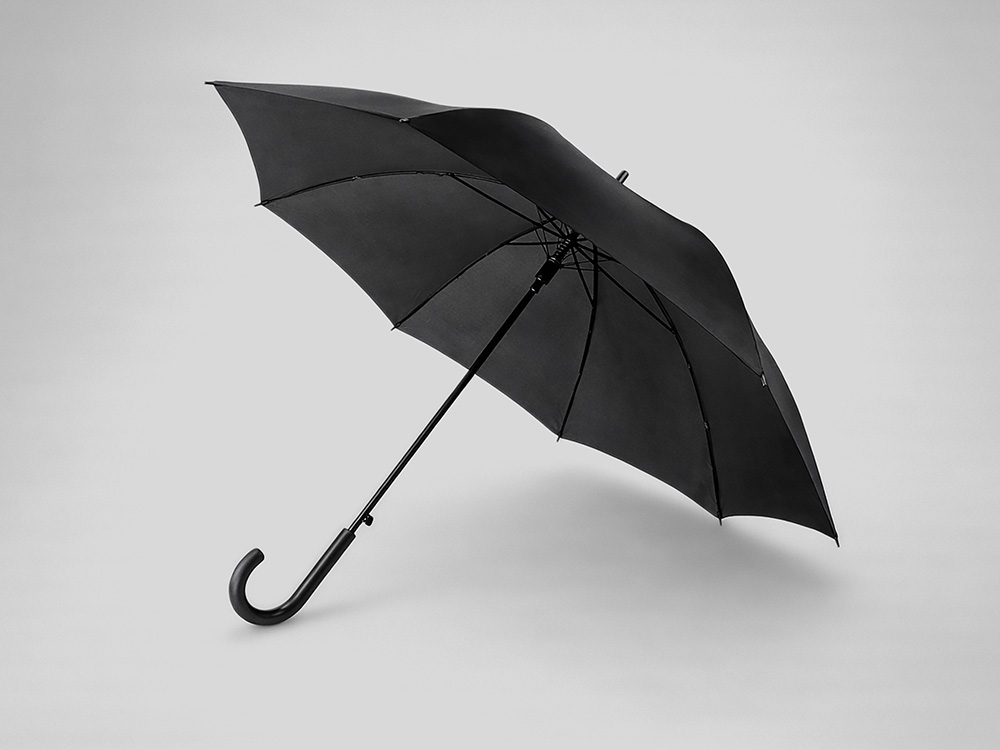 Зонт-трость «Яркость» - черный Зонт-трость «Яркость» - черный