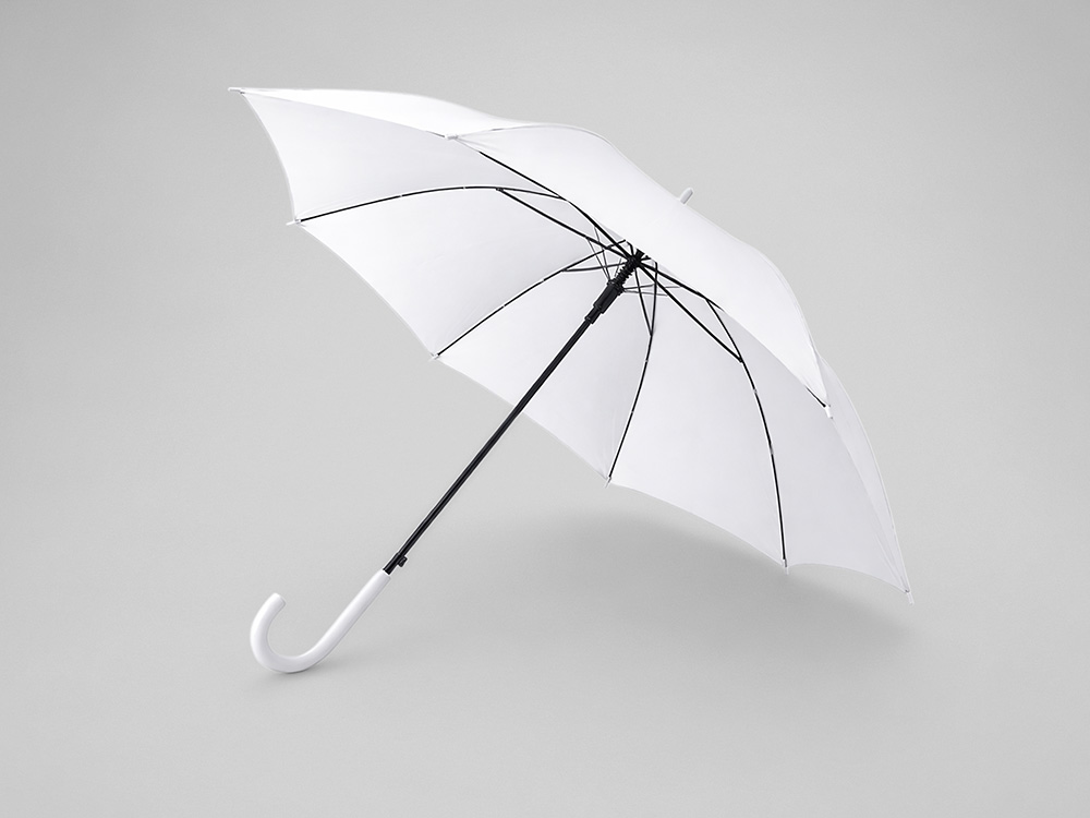 Зонт-трость «Яркость» - холодный белый Зонт-трость «Яркость» - холодный белый
