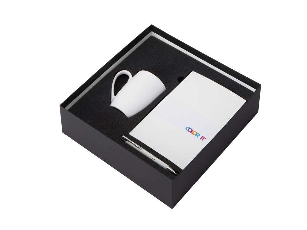 Подарочный набор «COLOR IT» с блокнотом, металлической ручкой и кружкой Подарочный набор «COLOR IT» с блокнотом, металлической ручкой и кружкой — изображение 2