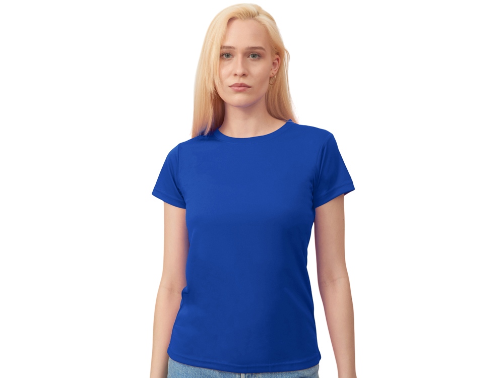 Футболка спортивная «Verona» женская - S, классический синий Футболка спортивная «Verona» женская - S, классический синий