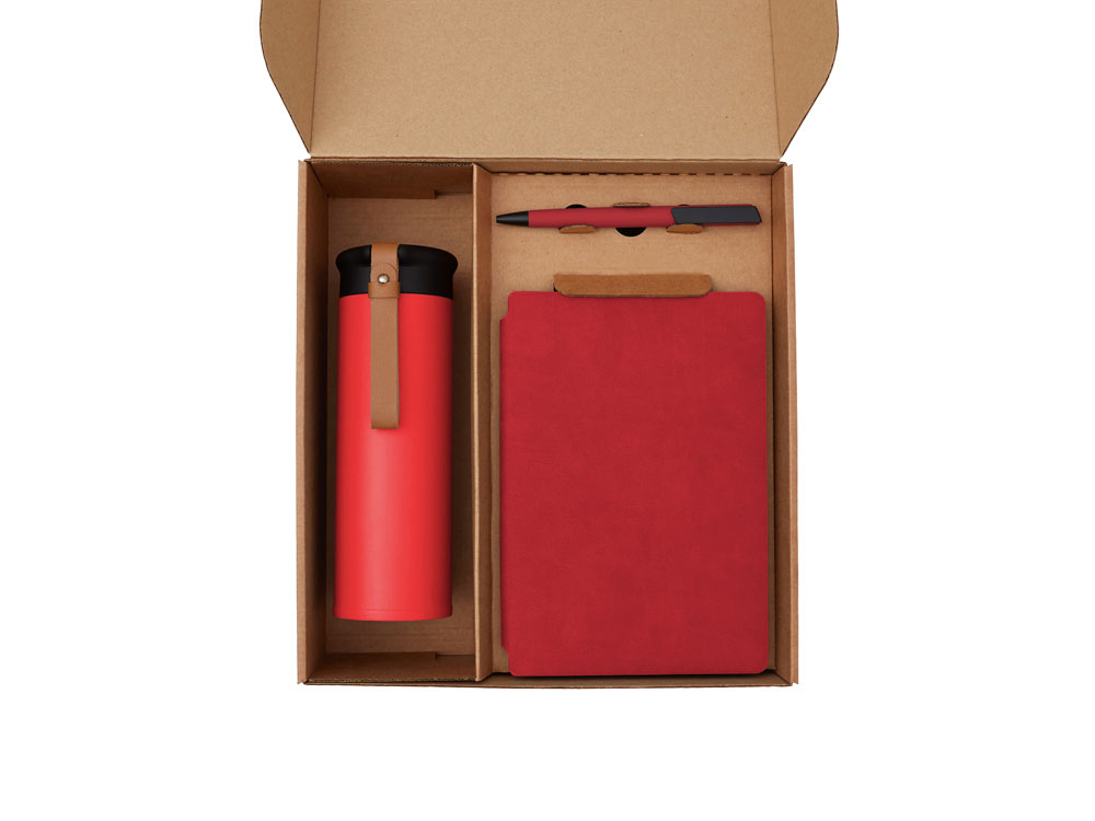 Набор «Draftea» с блокнотом, ручкой, термосом и чаем Набор «Draftea» с блокнотом, ручкой, термосом и чаем — изображение 2