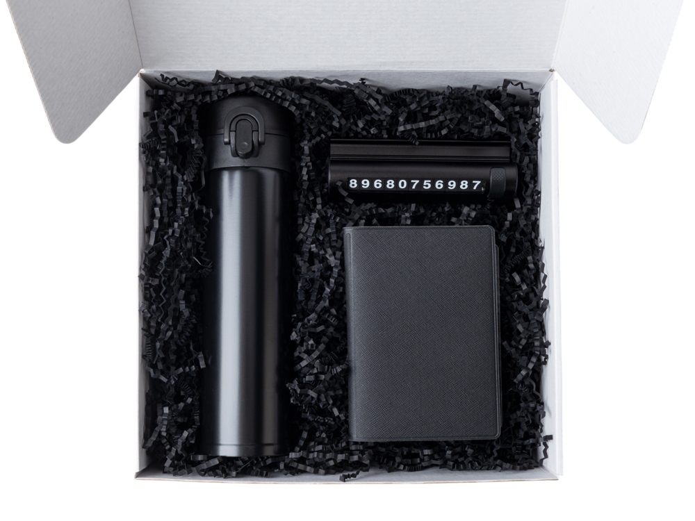 Подарочный набор «Premier» с термокружкой, парковочной визиткой и обложкой для документов Подарочный набор «Premier» с термокружкой, парковочной визиткой и обложкой для документов — изображение 4