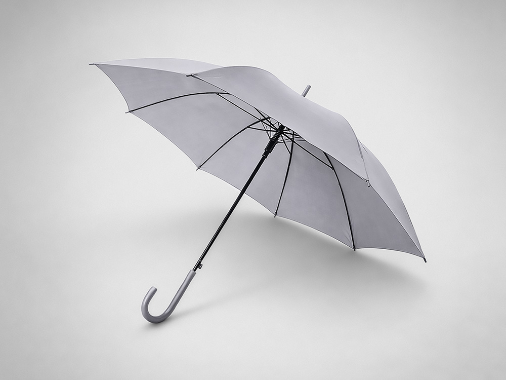 Зонт-трость «Яркость» - светло-серый Зонт-трость «Яркость» - светло-серый