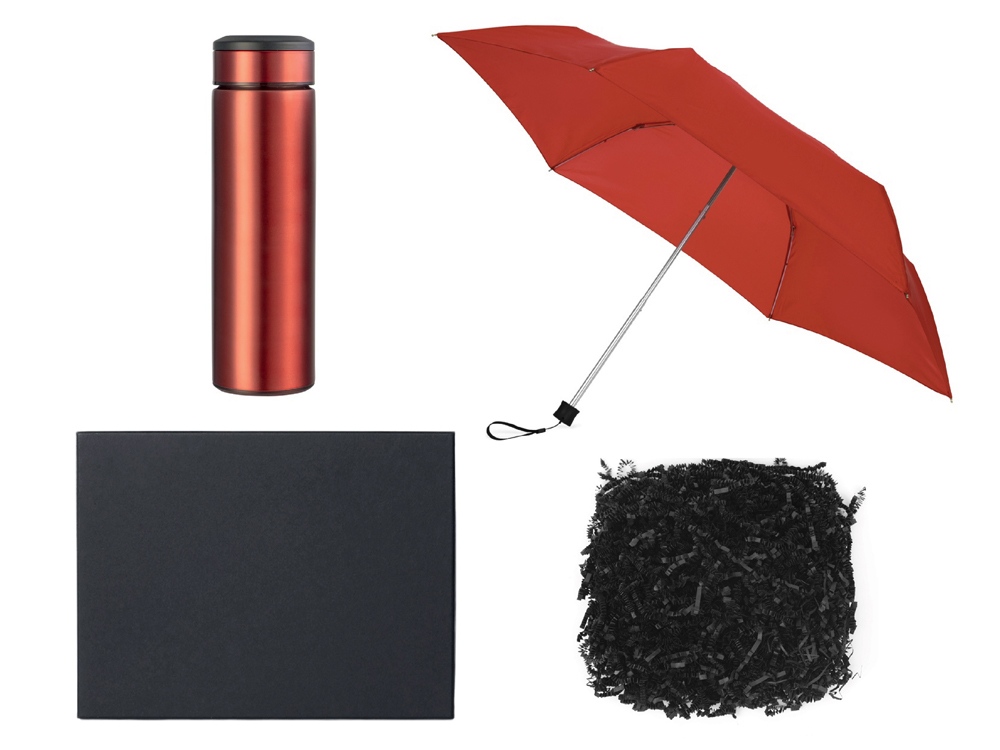 Подарочный набор с зонтом и термосом Подарочный набор с зонтом и термосом