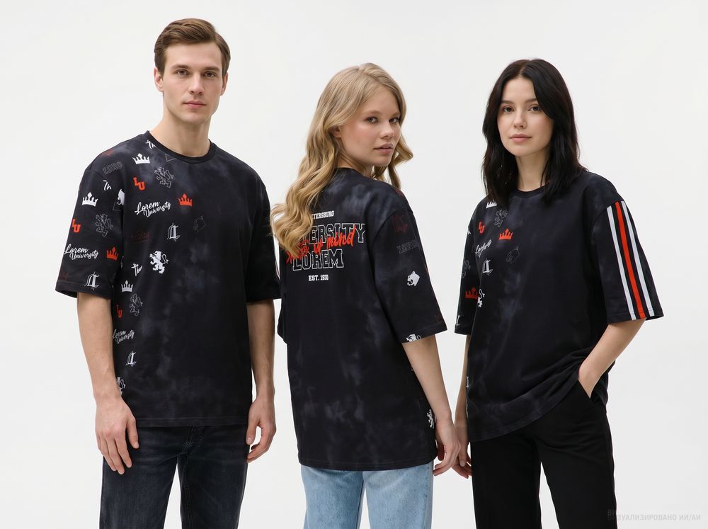 Футболка оверсайз Originelli Terry с полной запечаткой на заказ Футболка оверсайз Originelli Terry с полной запечаткой на заказ — изображение 8