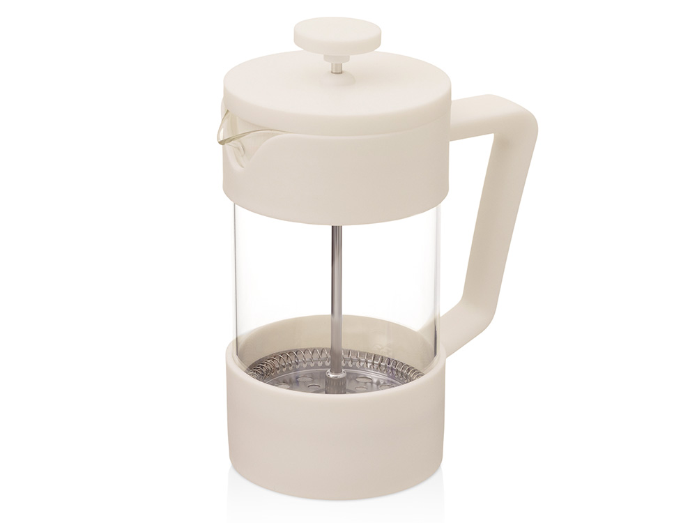 Подарочный набор «Бодрое утро» 2.0 Френч-пресс «Intense» - белый прозрачный