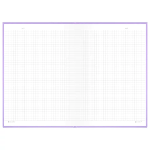 Блокнот БОЛЬШОЙ ФОРМАТ 200х290 мм, А4, 80 л., твердый, клетка, BRAUBERG "Minimal", сиреневый, 116434 Блокнот БОЛЬШОЙ ФОРМАТ 200х290 мм, А4, 80 л., твердый, клетка, BRAUBERG "Minimal", сиреневый, 116434 — изображение 5