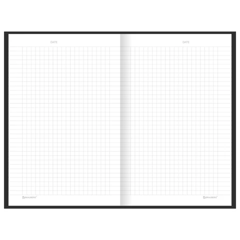 Блокнот А5 134х206 мм, 80 л., твёрдый, клетка, BRAUBERG "Minimal", черный, 116436 Блокнот А5 134х206 мм, 80 л., твёрдый, клетка, BRAUBERG "Minimal", черный, 116436 — изображение 5