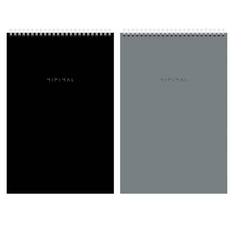 Блокнот ДЭК А4, 198х297 мм, 80 л., КОМПЛЕКТ 2 шт., гребень, подложка, BRAUBERG "Minimal Classic", 116452 Блокнот ДЭК А4, 198х297 мм, 80 л., КОМПЛЕКТ 2 шт., гребень, подложка, BRAUBERG "Minimal Classic", 116452