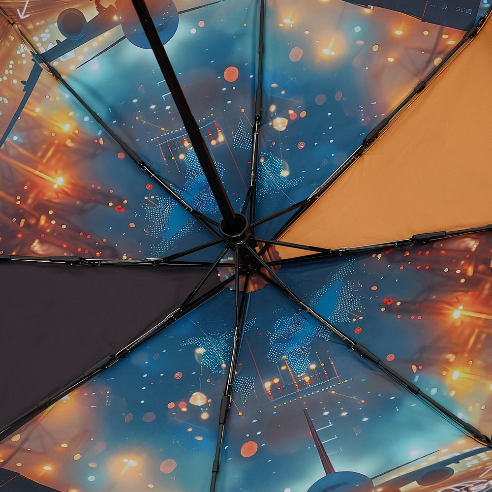 Зонт складной Monsoon с полной запечаткой купола изнутри на заказ Зонт складной Monsoon с полной запечаткой купола изнутри на заказ — изображение 3