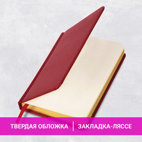 Ежедневник недатированный МАЛЫЙ ФОРМАТ 100x150 мм, А6, BRAUBERG "Iguana", под кожу, 160 л., красный, 114468 Ежедневник недатированный МАЛЫЙ ФОРМАТ 100x150 мм, А6, BRAUBERG "Iguana", под кожу, 160 л., красный, 114468 — изображение 13