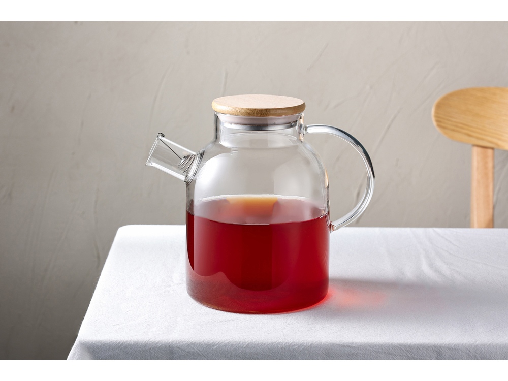 Стеклянный чайник с бамбуковой крышкой «Sencha M» Стеклянный чайник с бамбуковой крышкой «Sencha M» — изображение 10