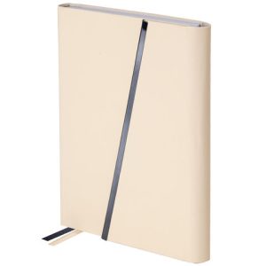 Ежедневник недатированный А5 145х213 мм BRAUBERG "Vogue", под кожу, магнитный клапан, 160 л., бежевый, 116226