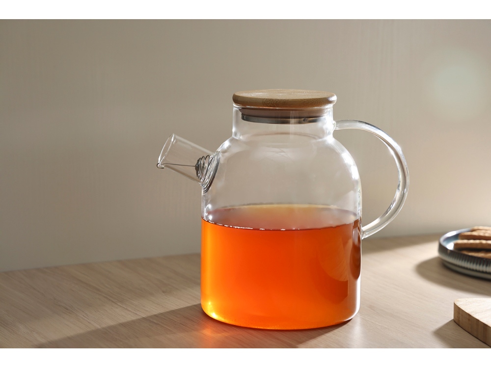 Стеклянный чайник с бамбуковой крышкой «Sencha M» Стеклянный чайник с бамбуковой крышкой «Sencha M» — изображение 11