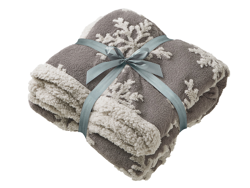 Плед Snowflake новогодний с капюшоном Плед Snowflake новогодний с капюшоном — изображение 11